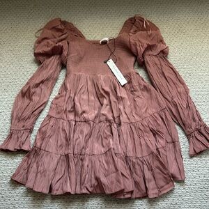 NWT mauve romper/dress size Small